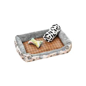 Doghouse four seasons universal dog mat sleeping mat cat ripping and bite sleeping pet bed large dog and cat burrow summer

