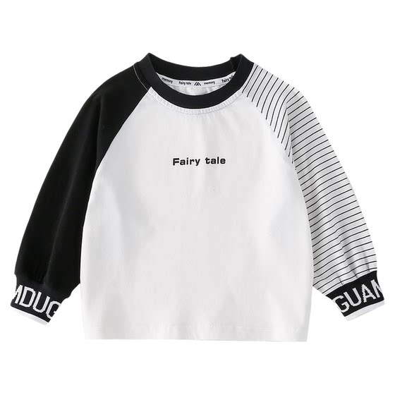 
Boys' long-sleeved T-shirt pure cotton 2026 spring new style children's medium and large boys' spring and autumn bottoming shirt tops