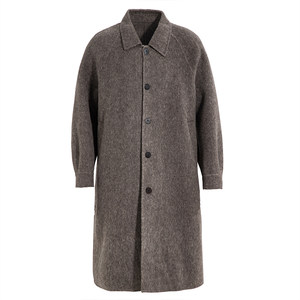 
Sea Highway Silk Vicuña Coat Men's 2025 New Retro Texture Commuting Long Hair Woolen Coat