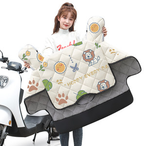 The new model increases the windshield of electric vehicles by the winter plus velvet and the battery motorcycle anti -rainwater cover four seasons universal