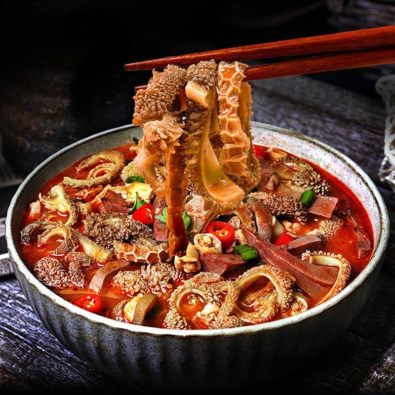 新三板上市清真企业，春花邱食 加热即食半成品羊杂 5斤装 立减+券后35.9元包邮（7元/斤）