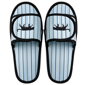 
Pocket travel light and portable simple style ladies indoor cartoon striped foldable non-slip soft bottom home sandals and slippers
