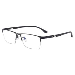 Discolor myopic glasses Male radiation anti -Blu -ray -based number business semi -frame eye frame mirror frame sunglasses tide