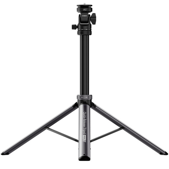 
Keman MT68 quick release one-click open tripod aluminum alloy portable touch-to-ground light stand camera micro-single mobile phone holder throw-away rod fill-in light photography photography multi-functional metal tripod