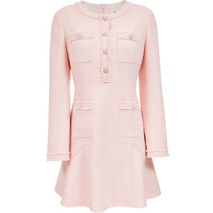 
Vero Moda dress 2026 spring new style with sheep wool double pockets small fragrance style A-line tassel skirt