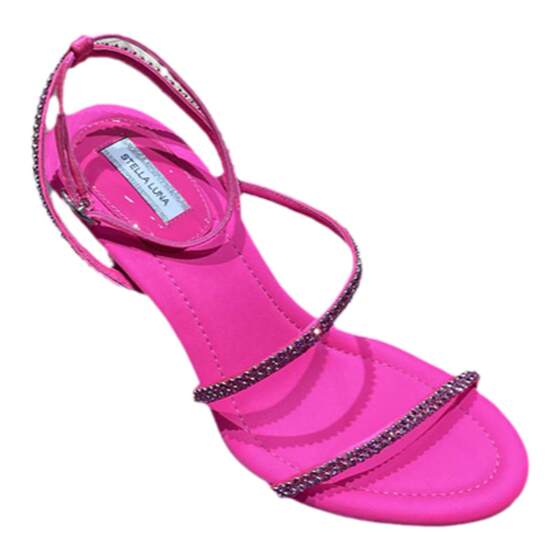 
Luna women's shoes SL spring and summer high heel open-toed sandals for women diamond-studded fashion belt-matched skirt sandals for women SL122013