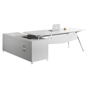 
Boss's desk is simple, modern, light luxury and high-end. Manager designer's new lady's extremely simple executive desk