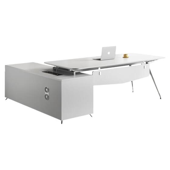 
Boss's desk is simple, modern, light luxury and high-end. Manager designer's new lady's extremely simple executive desk