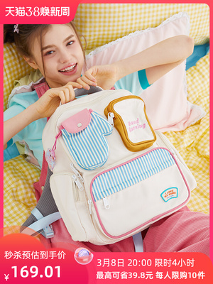 taobao agent LOLA DESIGN One-shoulder bag, cute backpack, genuine shoulder bag, for secondary school