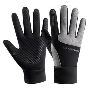 
Cycling touch screen gloves for men winter warm electric motorcycle driving plus velvet thick windproof and waterproof outdoor sports