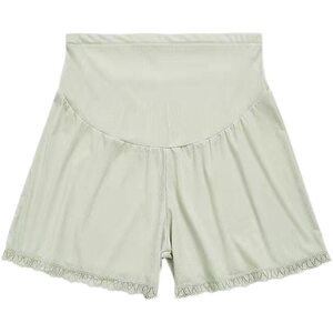 
Maternity safety pants leggings ice silk summer thin adjustable outer wear high waist anti-exposure pregnancy plus size shorts