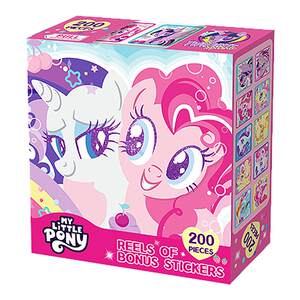 
Little Pony Poly Sticker Children's Roll Sticker Cartoon Paste Kindergarten Boy Girl Reward Sticker Education Toys