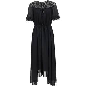 
Vero Moda dress 2026 summer new style lace splicing irregular hem waist A-line long skirt