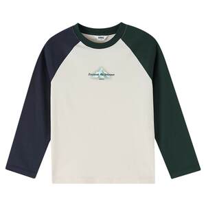 
[Cotton quick-drying T] Annai children's clothing boys and girls round neck long-sleeved T-shirt 2026 spring new sports and leisure