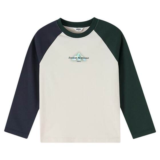 
[Cotton quick-drying T] Annai children's clothing boys and girls round neck long-sleeved T-shirt 2026 spring new sports and leisure