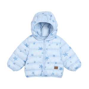 
Little O Dad Baby Boy Baby Boy Lightweight Down Jacket 2026 New Winter Baby Full Print Dupont Three-Proof Jacket