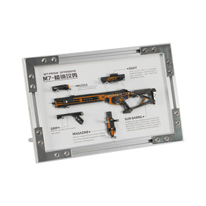 
[High-end Photo Frame] Delta Operations M7 Battle Rifle Prism Offensive-MTG Black Knight Metal Weapon Model