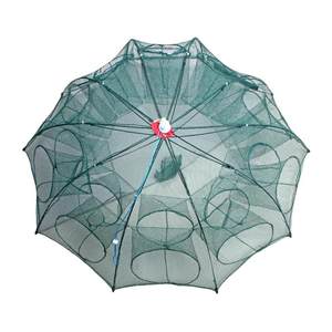 Shrimp cage fish net fishing cage fish net fishing net small fish lobster eel fish catching artifact cast net hand throw net folding shrimp cage