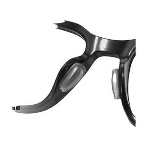 German standard airbag glasses nasal cushion silicone nasal support accessories anti -slip anti -pressure marks sunglasses anti -falling eye nose stickers
