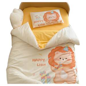 
Jingqi Kindergarten Quilt Three-piece Set Pure Cotton Class A Bedding Entering Kindergarten Bedding Six-piece Small Quilt Set Special for Napping