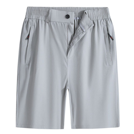 
Large size elastic waist golf ice silk quick-drying shorts men's elastic five-point pants summer golf pants men's clothing pants