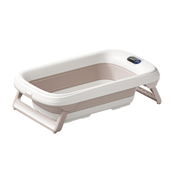 
Ying's official flagship store baby bath tub for newborns, large children's temperature sensing bath tub, household foldable