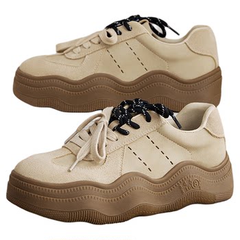 Best Tu 25 Spring Mall new German training shoes thick sole shoe plate shoes women's shoes increase sports casual shoes BG137AM5
