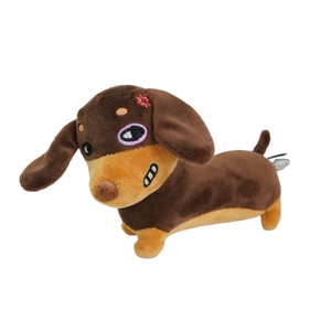 
iuuwa short-legged bandit dachshund dog toy pet dachshund doll beagle puppy with rattle paper sound cat