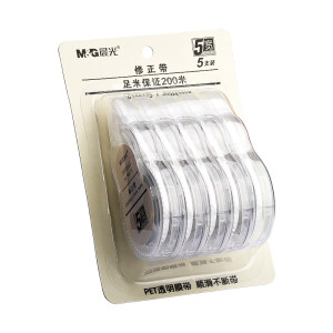 
Chenguang silent correction tape for students, large-capacity correction tape, flagship store genuine high school student dedicated seamless word removal correction tape for junior high school students with good looks, silent and smooth correction tape for girls