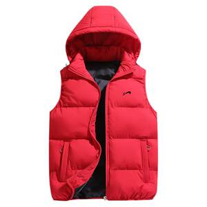 Guirenniao cotton vest men's spring and autumn 2026 new casual men's vest thickened hooded top clothes for women to wear outside