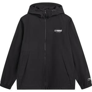 
Li Ning Jacket Men's Autumn and Winter New Couple Woven Windbreaker Plus Velvet Casual Trendy College Top Sports Jacket for Women