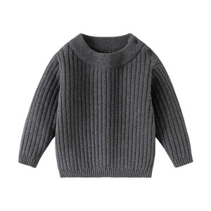 
Oak mont children's sweater autumn and winter new style boys and girls knitted sweater anti-pilling electrostatic baby pullover top