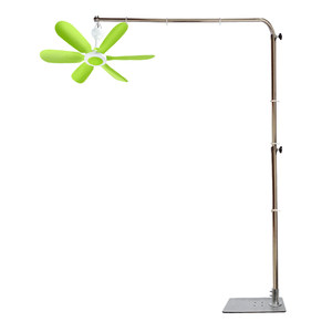 The new Zhonglian small hanging fan bracket floor -to -ceiling fixed shelf bedside mosquito net supports hanging pole mute