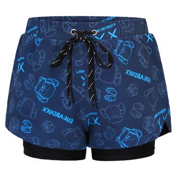 Children's swimming trunks for boys professional quick-drying double layer to prevent embarrassment