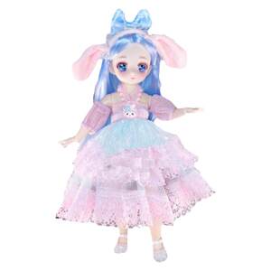 30厘米精致漫画脸洋娃娃仿真关节儿童玩具女孩生日六一礼物