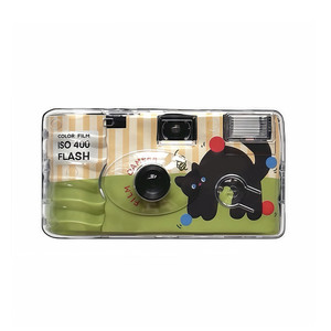 
photograph little black cat disposable film camera film student birthday gift Christmas souvenir for girls
