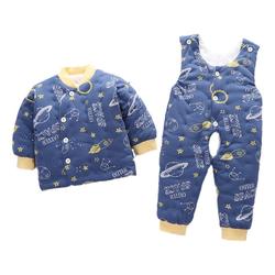 Baby Handmade Cotton Coat Set, Men's And Women's Baby Cotton Coat, Children's Cotton Jacket And Cotton Pants, Autumn And Winter Thickened Thin Cotton Coat