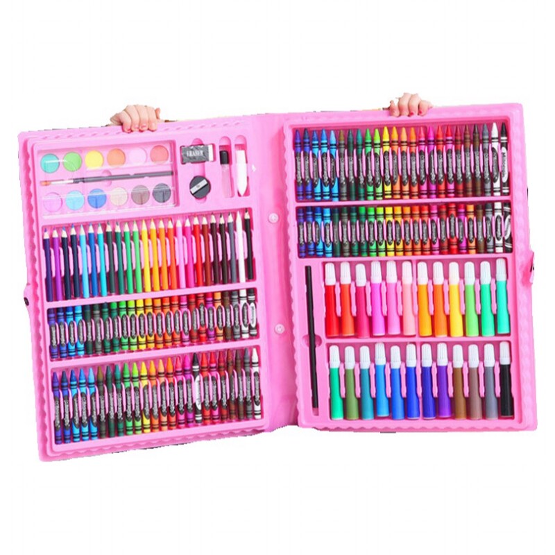 Theiuaoqwe Livre Aquarelle Enfant 24 Pages - Coloriage Et Peinture 21×28.5cm Avec Pinceaux, Blocs Et Outils de Dessin - Pour Cours de Dessin