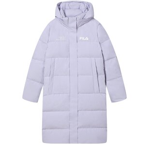 FILA Felile women's down jacket autumn and winter thickened hooded zipper long anti -splashed waterproof pollution and warm outer jacket female
