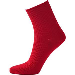 精梳棉袜情侣本命年男女袜子红色结婚中筒袜属马年秋冬打底长筒袜