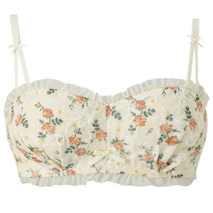 French underwear female small breasts gathered in large sexy lace half -cupless steel rims pure desire girl wind piercer set
