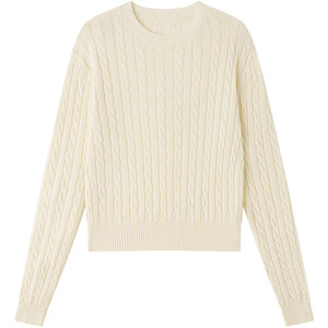 Halo Luu white sweater women's autumn 2025 new Korean style thin inner pullover sweater short top