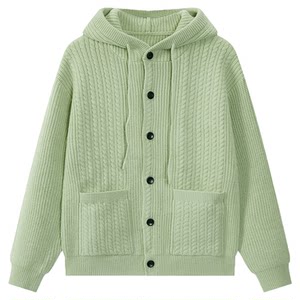 
Museum of Gravity hooded cardigan sweater jacket women's spring and autumn loose outer top sweater