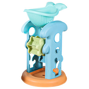 
Children's beach toy set baby digging sand at the beach to play with sand shovel bucket digging tool hourglass sand pool cart