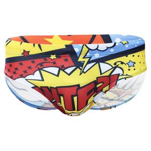 Men's Cartoon Swimsuit Printing Triangle Swimming Forms European and American Trend Cup Sexy Beach Swim Try to Driven
