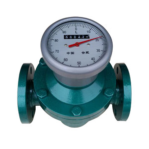 
Hefei Oval gear flowmeter Mechanical pointer Back to zero Diesel Engine oil Hydraulic oil Meter 40