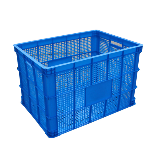 Rushun 30L プラスチック製収納バスケット - 大型長方形折りたたみ式