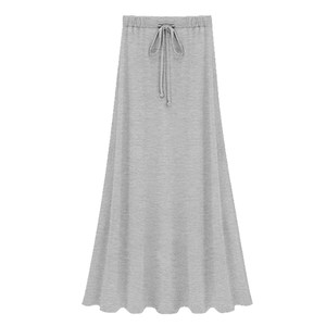 
Pregnant women's lazy style A-line drawstring skirt summer thin Korean style slimming mid-length sexy drape skirt