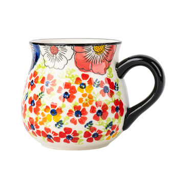 Hand drawn retro mug drinking cup for household use