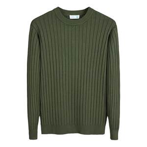 
Solid color inner round neck sweater for men in autumn and winter slim fit pit jacquard knitted bottoming shirt for men long-sleeved pullover sweater